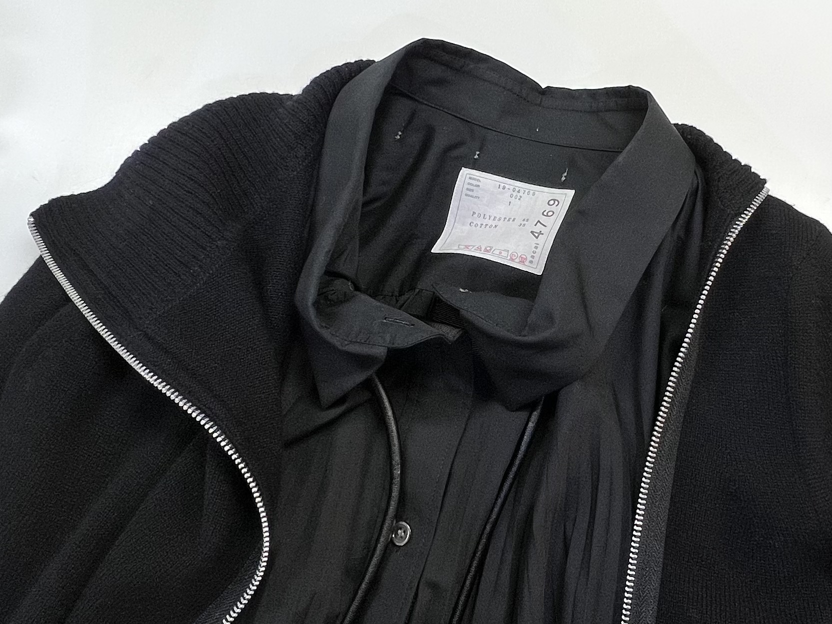 sacai/サカイ】ニットライダースドッキングプリーツワンピース【買取